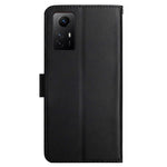 HT02 For Xiaomi Redmi Note 12S 4G Genuine Cow Leather Cover Nappa Texture Stand Wallet Phone Case
