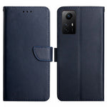 HT02 ægte kernelæderetui til Xiaomi Redmi Note 12S 4G med nappa-tekstur, stativ og tegnebogsetui