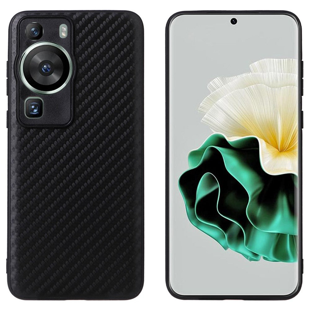 Huawei P60 Pro Exakta utskärningar Kameraskydd PU-läderbelagt PC+TPU-fodral