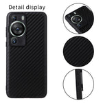 For Huawei P60 Pro Precise Cutouts Camera Protection PU Leather Coated PC+TPU Cover Phone Case