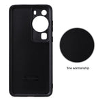 For Huawei P60 Pro Precise Cutouts Camera Protection PU Leather Coated PC+TPU Cover Phone Case