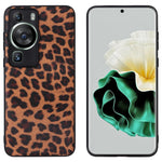Huawei P60 Pro Exakta utskärningar Kameraskydd PU-läderbelagt PC+TPU-fodral