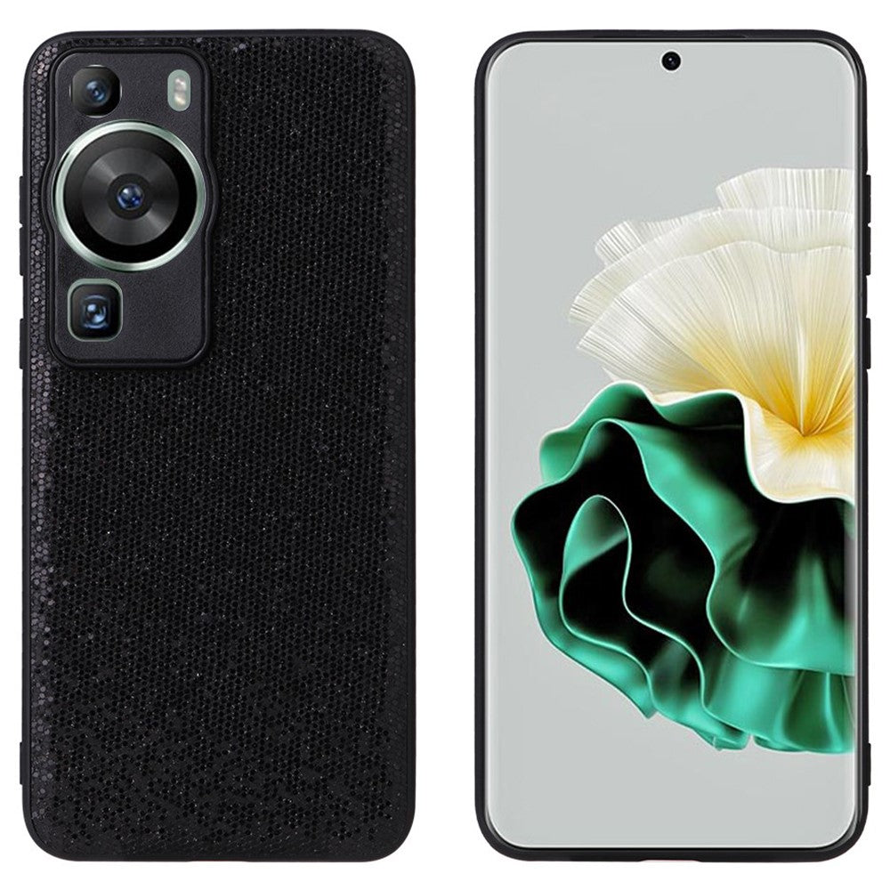 Huawei P60 Pro Exakta utskärningar Kameraskydd PU-läderbelagt PC+TPU-fodral