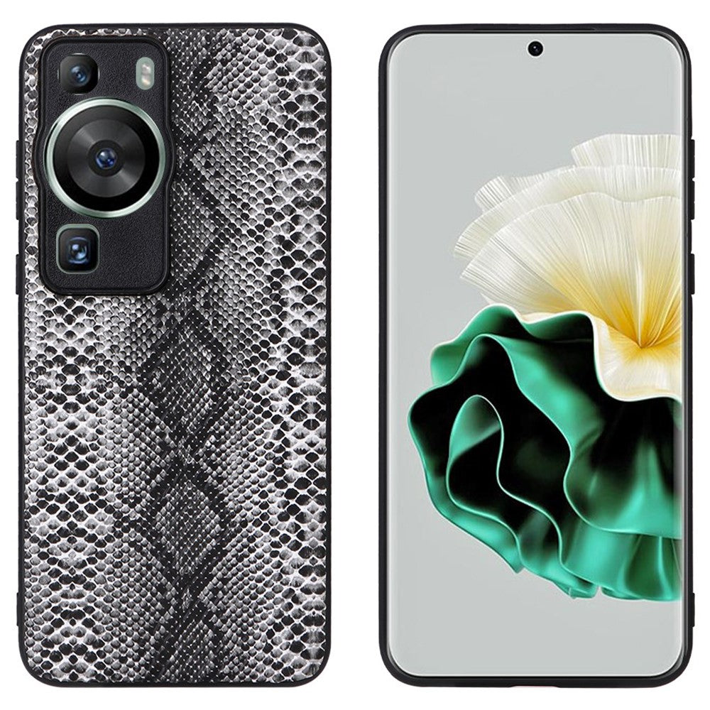 Huawei P60 Pro Exakta utskärningar Kameraskydd PU-läderbelagt PC+TPU-fodral