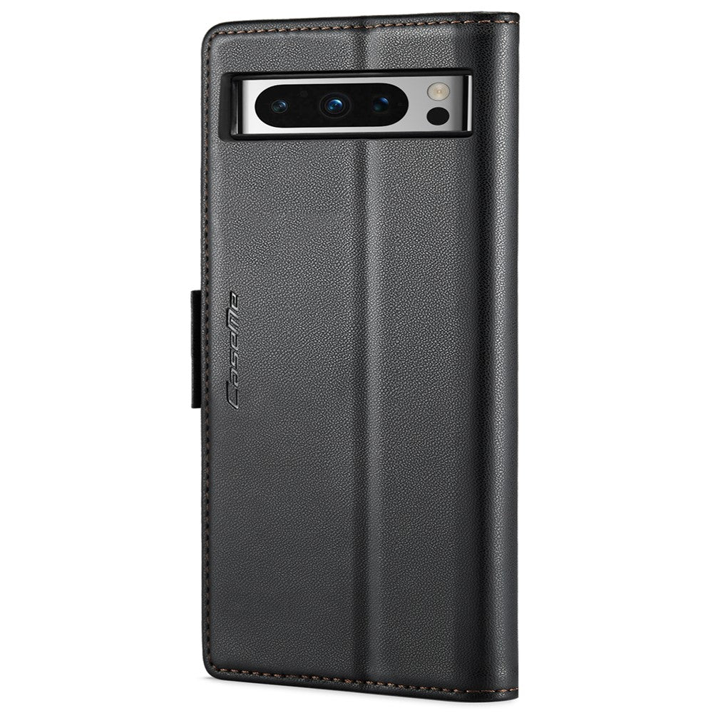 CASEME 023 Google Pixel 8 Pro Läderfodral RFID - Svart