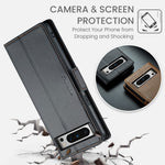 CASEME 023 Google Pixel 8 Pro Läderfodral RFID - Svart