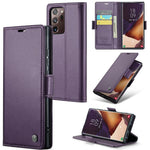 For Samsung Galaxy Note20 Ultra / Ultra 5G Leather Case CASEME 023 RFID Blocking 3 Card Slot Mobile Cover