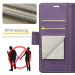 For Samsung Galaxy Note20 Ultra / Ultra 5G Leather Case CASEME 023 RFID Blocking 3 Card Slot Mobile Cover