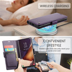 For Samsung Galaxy Note20 Ultra / Ultra 5G Leather Case CASEME 023 RFID Blocking 3 Card Slot Mobile Cover