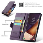 For Samsung Galaxy Note20 Ultra / Ultra 5G Leather Case CASEME 023 RFID Blocking 3 Card Slot Mobile Cover