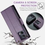 For Oppo Reno8 5G (Global) Leather Case CASEME 023 RFID Blocking 3 Card Slot Mobile Cover