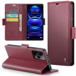 Xiaomi Poco X5 Pro 5G / Redmi Note 12 Pro Speed 5G / Note 12 Pro 5G CASEME 023-lædercover med RFID-blokerende 3-kortsrum