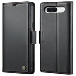 CASEME 023 Google Pixel 8 Läderfodral RFID - Svart