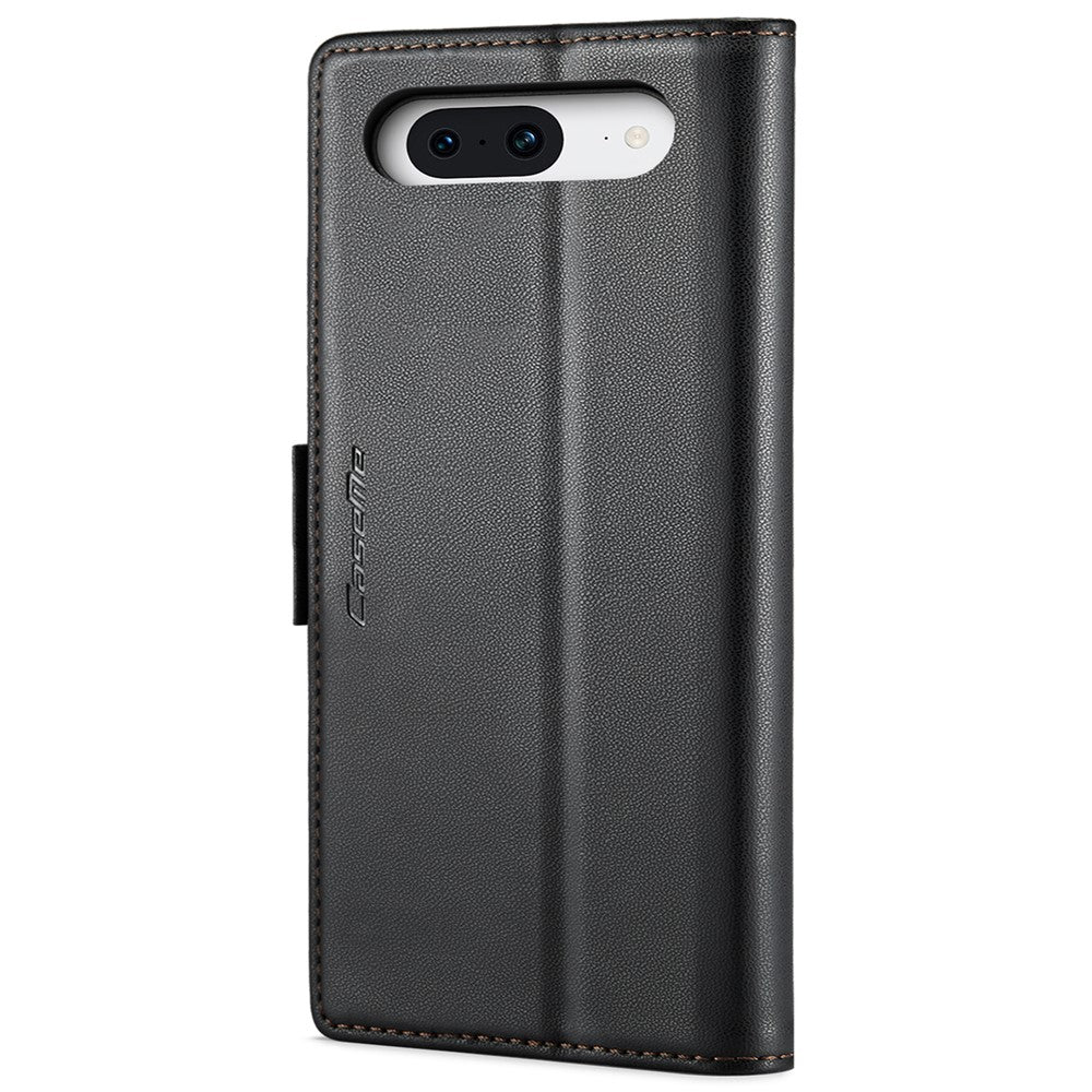 CASEME 023 Google Pixel 8 Läderfodral RFID - Svart