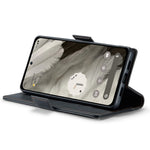 CASEME 023 Google Pixel 8 Läderfodral RFID - Svart