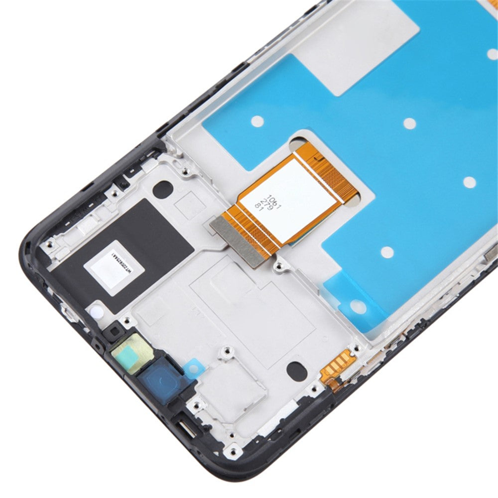 Til Honor X7a 4G Grade C LCD-skærm og digitizer-enhed + rammeudskiftningsdel (uden logo)