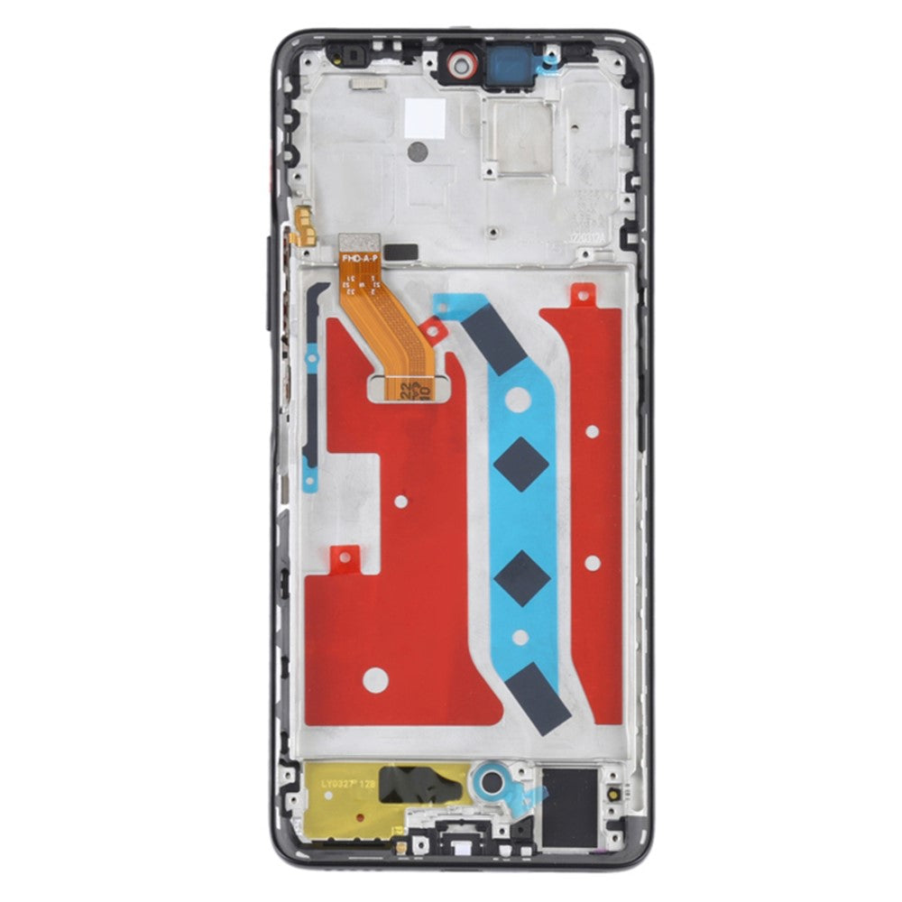 Til Honor X30 5G Grade C LCD-skærm og digitizer-samling + ramme udskiftningsdel (uden logo)