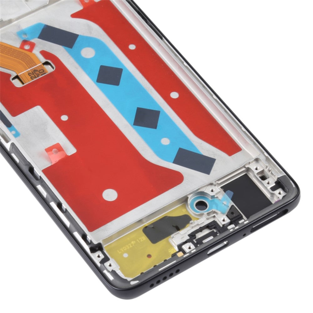 Til Honor X30 5G Grade C LCD-skærm og digitizer-samling + ramme udskiftningsdel (uden logo)