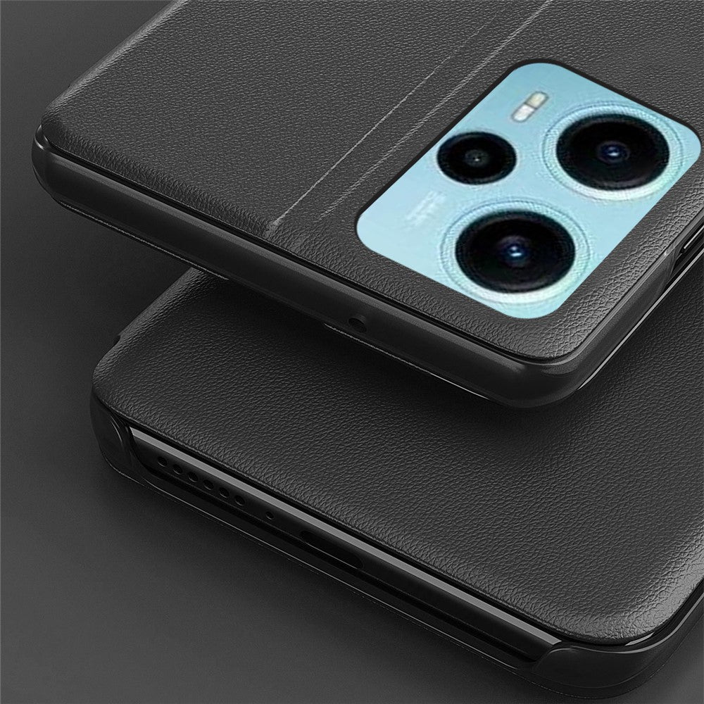 For Xiaomi Poco F5 5G / Redmi Note 12 Turbo Phone Case Folio Flip PU Leather Stand Cover