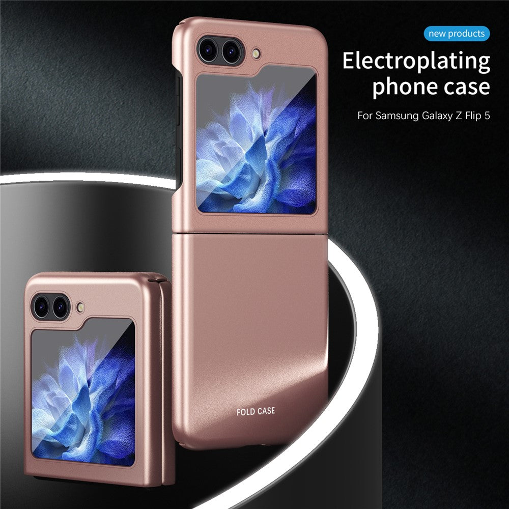 For Samsung Galaxy Z Flip5 5G Skin-Touch Hard PC Phone Case Rubberized Finish Protective Cover