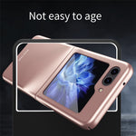For Samsung Galaxy Z Flip5 5G Skin-Touch Hard PC Phone Case Rubberized Finish Protective Cover