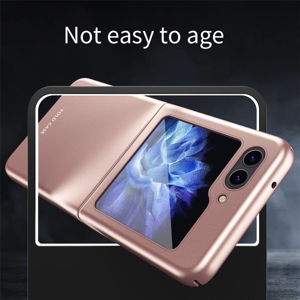 For Samsung Galaxy Z Flip5 5G Skin-Touch Hard PC Phone Case Rubberized Finish Protective Cover