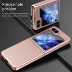 For Samsung Galaxy Z Flip5 5G Skin-Touch Hard PC Phone Case Rubberized Finish Protective Cover