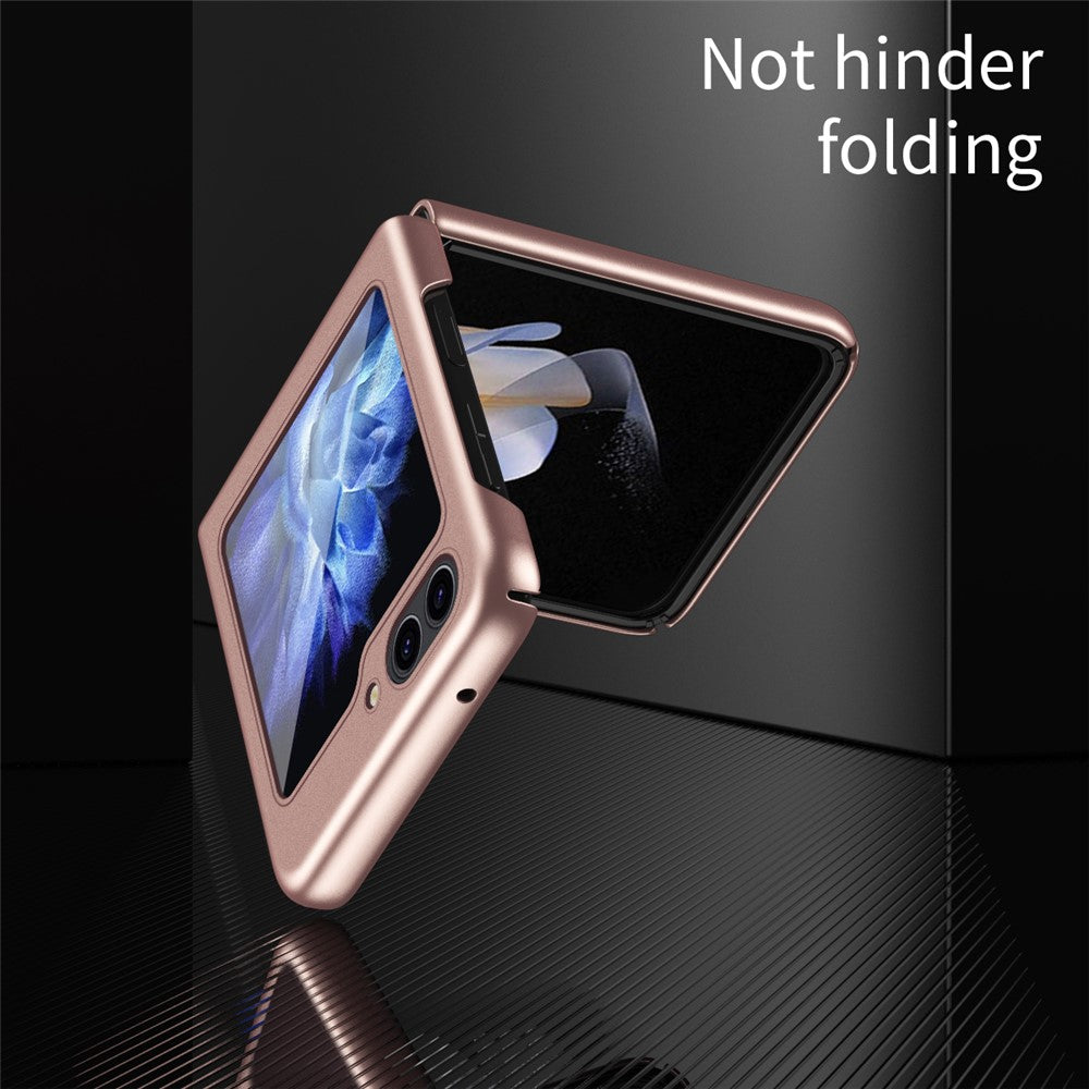 For Samsung Galaxy Z Flip5 5G Skin-Touch Hard PC Phone Case Rubberized Finish Protective Cover