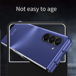 For Samsung Galaxy Z Fold5 5G Rubberized Hard PC Phone Case Skin-Touch Shockproof Cover