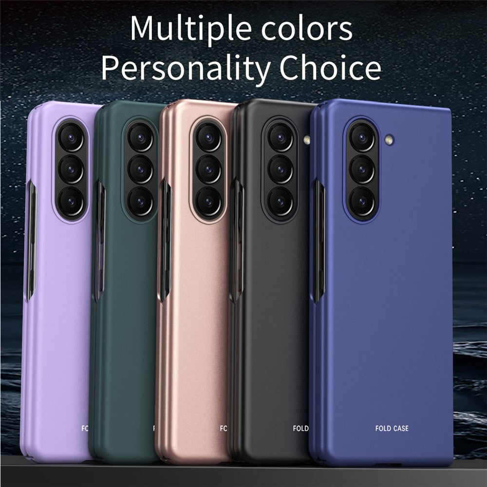 For Samsung Galaxy Z Fold5 5G Rubberized Hard PC Phone Case Skin-Touch Shockproof Cover