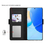 For Huawei nova 11i Mirror Design Leather Phone Case Stand Card Holder Shockproof Cover