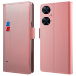 Huawei Nova 11i Spegeldesign Lädermobilskal Stativ Korthållare Stötsäkert Skydd