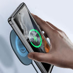 For Samsung Galaxy S22 Ultra 5G Anti-drop Phone Case TPU Frame Clear PC Back Cover with PET Screen Protector