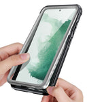 For Samsung Galaxy S23 PC + TPU Phone Case Full Protection Clear Phone Cover with PET Screen Protector