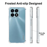 ENKAY HAT PRINCE Phone Case for Honor X8a 4G Anti-slip Clear TPU Cover with High Aluminium-silicon Glass Screen Film