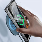 For Samsung Galaxy S23 Ultra Shockproof Phone Cover PC + TPU Clear Case with PET Screen Protector