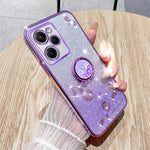 KADEM For Xiaomi Poco X5 Pro 5G / Note 12 Pro Speed 5G Shockproof Case Rhinestone Flower Kickstand TPU Phone Cover