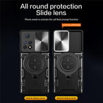 Phone Case for Xiaomi Redmi Note 11 Pro 4G (MediaTek) / Note 11 Pro 5G (Qualcomm) / Note 11E Pro 5G / Note 11 Pro+ 5G (India) , Slide Lens Protection TPU+PC Kickstand Cover