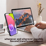 Telefoncover til Samsung Galaxy A03s (164,2 x 75,9 x 9,1 mm) Kickstand TPU+PC Cover med skydelåg til kamera