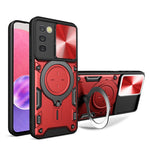 Telefoncover til Samsung Galaxy A03s (164,2 x 75,9 x 9,1 mm) Kickstand TPU+PC Cover med skydelåg til kamera