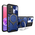 Telefoncover til Samsung Galaxy A03s (164,2 x 75,9 x 9,1 mm) Kickstand TPU+PC Cover med skydelåg til kamera