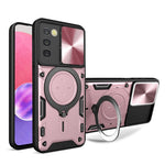 Telefoncover til Samsung Galaxy A03s (164,2 x 75,9 x 9,1 mm) Kickstand TPU+PC Cover med skydelåg til kamera
