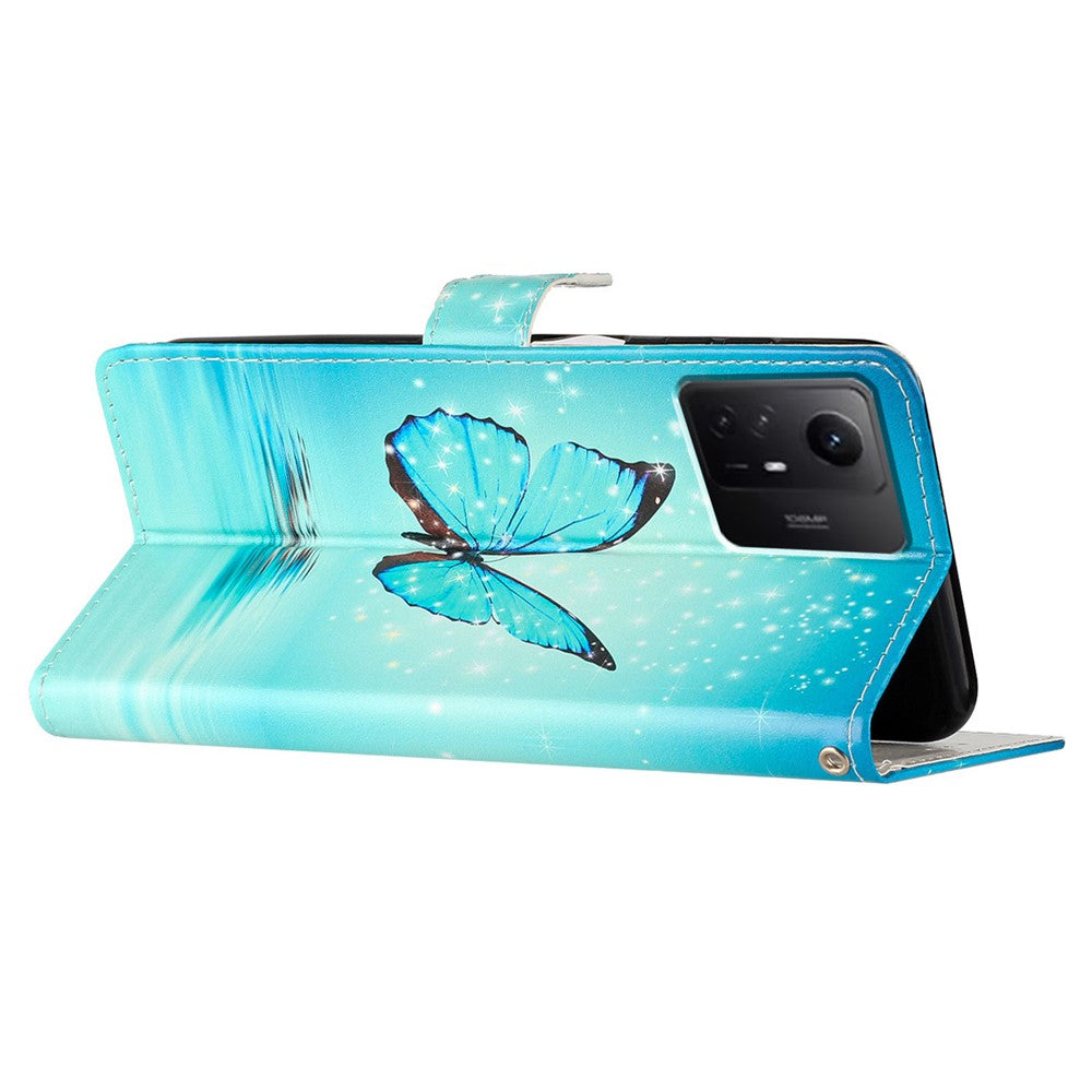 For Xiaomi Redmi Note 12S 4G PU Leather Wallet Cover Pattern Printing Flip Stand Phone Case
