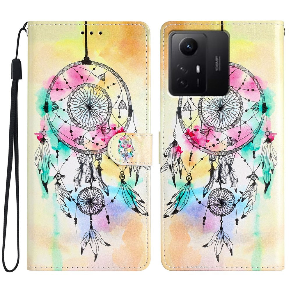 For Xiaomi Redmi Note 12S 4G PU Leather Wallet Cover Pattern Printing Flip Stand Phone Case
