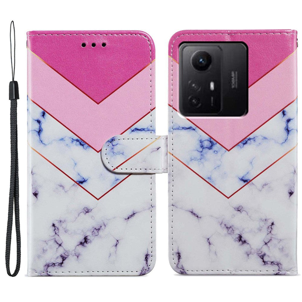 For Xiaomi Redmi Note 12S 4G PU Leather Wallet Cover Pattern Printing Flip Stand Phone Case