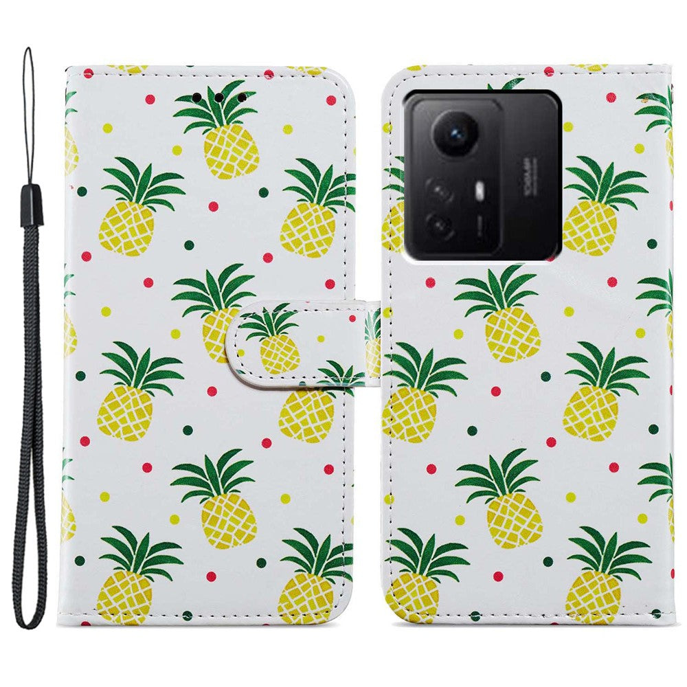 For Xiaomi Redmi Note 12S 4G PU Leather Wallet Cover Pattern Printing Flip Stand Phone Case