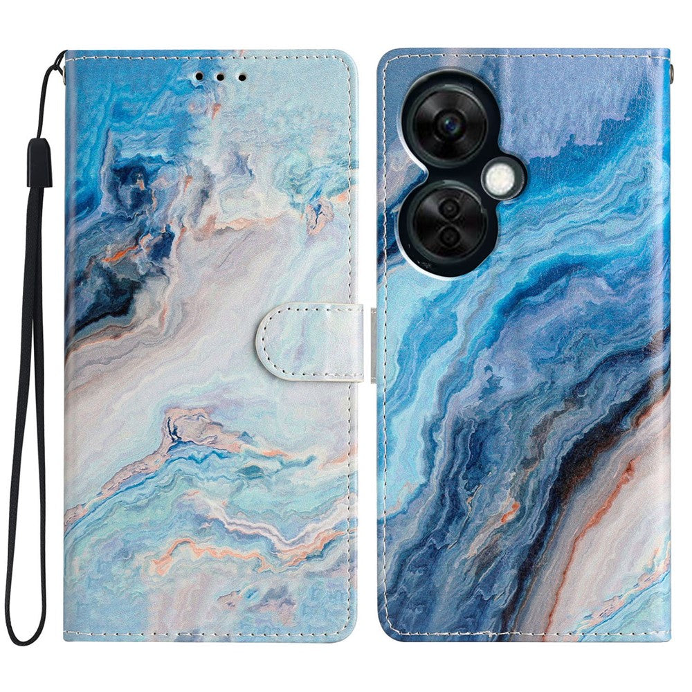 OnePlus Nord CE 3 Lite 5G / Nord N30 5G Mönstertryck PU-lädermobilskal Stativ Plånbok Flip Skyddande Fodral