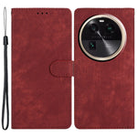 PU Leather Phone Case for Oppo Find X6 , Shockproof Skin-touch Wallet Stand Cover