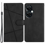 Stand Cover for OnePlus Nord CE 3 Lite 5G / Nord N30 5G Leather Phone Wallet Case Crazy Horse Texture Imprinted Lines Shell