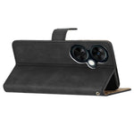 Stand Cover for OnePlus Nord CE 3 Lite 5G / Nord N30 5G Leather Phone Wallet Case Crazy Horse Texture Imprinted Lines Shell